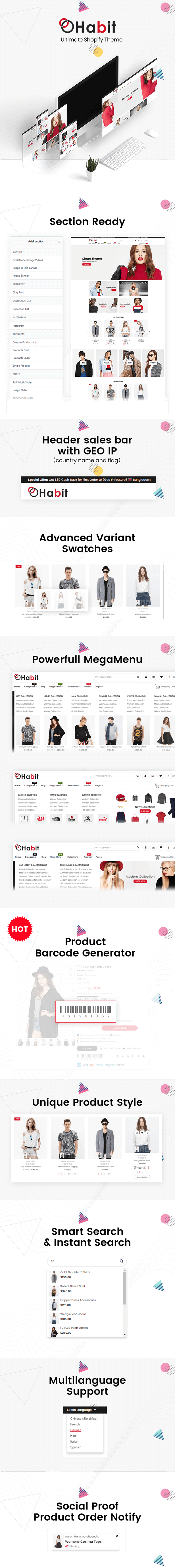 Habit - Fashion Shopify Theme Multipurpose Responsive Template